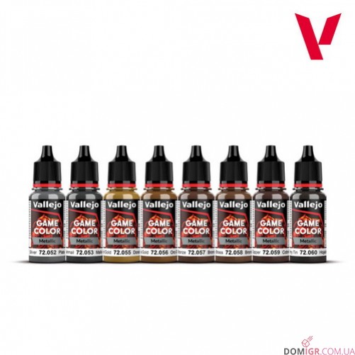 Game Color - Metallic 8 colors set 18 ml (72303)