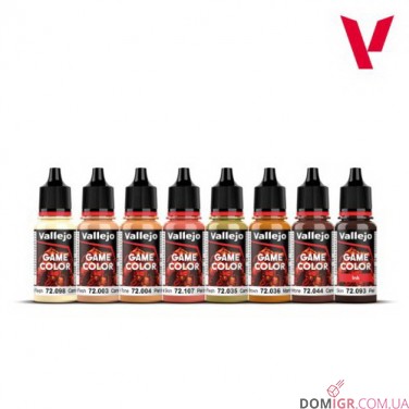 Game Color - Skin Tone 8 colors set 18 ml (72187)