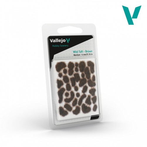 Vallejo Wild Tuft – Brown (Medium: 4 mm)