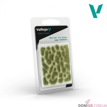 Vallejo Wild Tuft – Dry Green (Large: 6 mm)