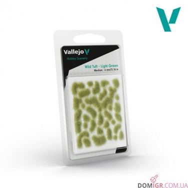 Vallejo Wild Tuft – Light Green (Medium: 4 mm)