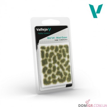 Vallejo Wild Tuft – Mixed Green (Large: 6 mm)