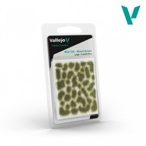 Vallejo Wild Tuft – Mixed Green (Large: 6 mm)