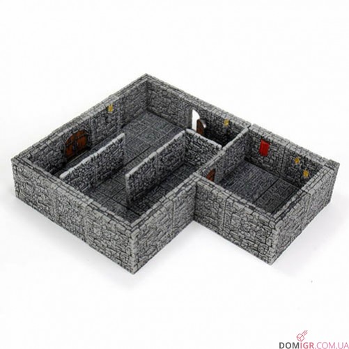 WarLock Tiles: Dungeon Tiles Set II - Full Height Stone Walls
