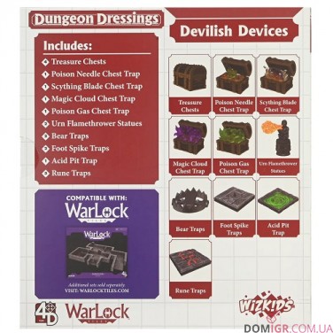 Купить Wizkids 4D Settings: Dungeon Dressings Traps - Devilish Devices Wizkids 4D Settings: Dungeon Dressings Traps - Devilish Devices