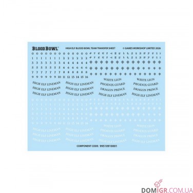 High Elf Blood Bowl Team: The Caledor Dragons