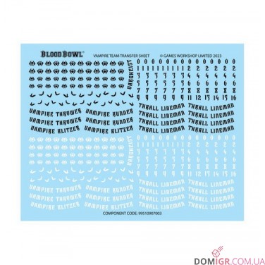 Vampire Blood Bowl Team: The Drakfang Thirsters