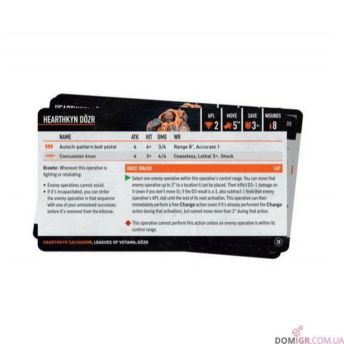 Kill Team: Hearthkyn Salvagers – Datacards