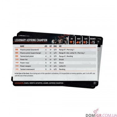 Купити Kill Team: Legionaries – Datacards Kill Team: Legionaries – Datacards