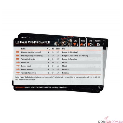 Kill Team: Legionaries – Datacards
