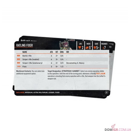 Kill Team: Ratlings – Datacards