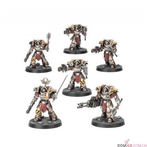 Cataphractii Terminators with Volkite Chargers and Power Mauls