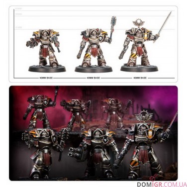 Cataphractii Terminators with Volkite Chargers and Power Mauls