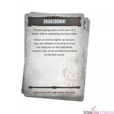 Necromunda: Bastions of Law Gang Tactics Cards