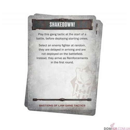 Necromunda: Bastions of Law Gang Tactics Cards