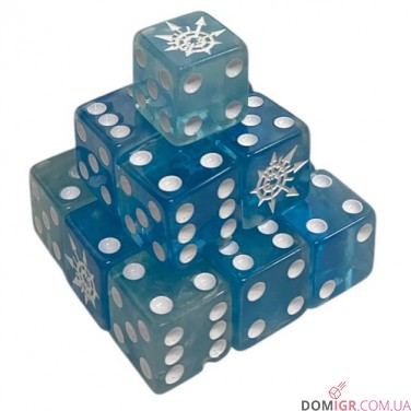 Chaos Star Blue Dice - 16 mm