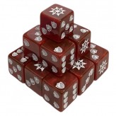 Chaos Star Brown Dice - 16 mm