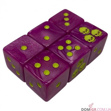 Death Guard Pink Dice - 15 mm