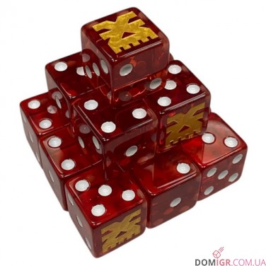 Купить Khorne Transparent Dice - 16 mm Khorne Transparent Dice - 16 mm