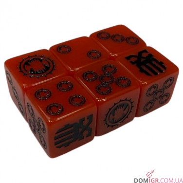 Khorne Opaque Dice - 16 mm