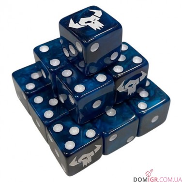 Orks Blue Dice - 16 mm