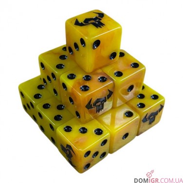 Orks Yellow Dice - 15 mm