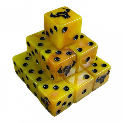 Orks Yellow Dice - 15 mm