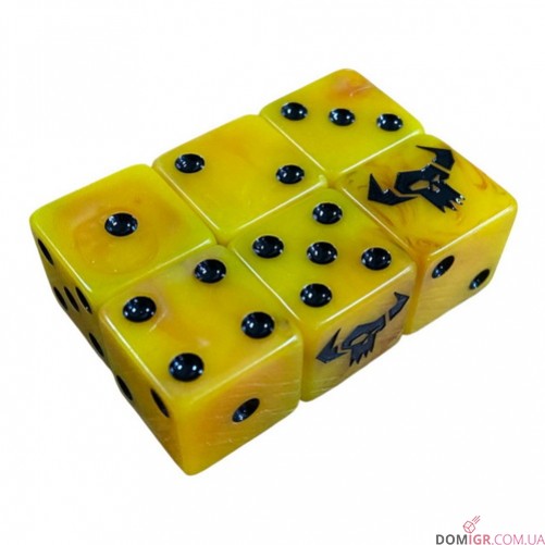 Orks Yellow Dice - 15 mm