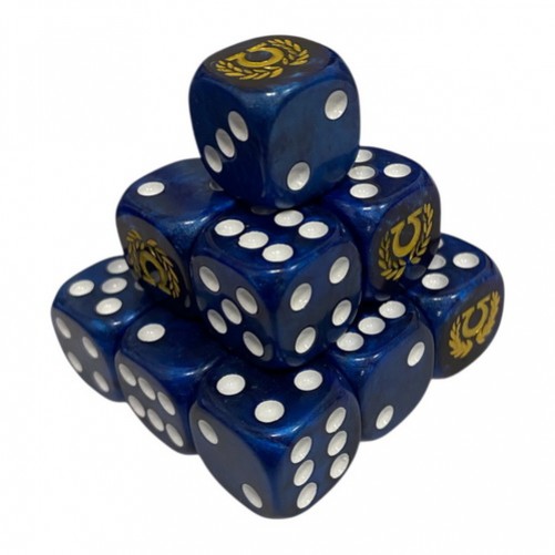 Ultramarines Marble Dice - 16 mm