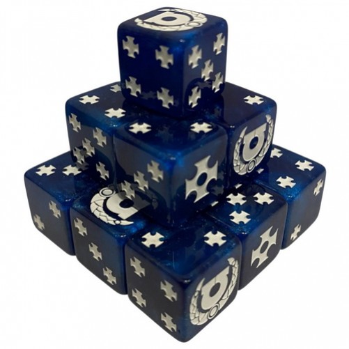 Ultramarines Pearl Glitter Dice - 16 mm