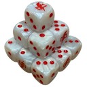 White Scars Dice - 16 mm