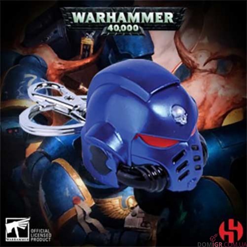 Брелок «Space Marine MKVII Helmet Ultramarines»