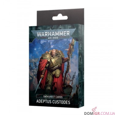 Купить Datasheet cards: Adeptus Custodes - 10th Edition Datasheet cards: Adeptus Custodes - 10th Edition