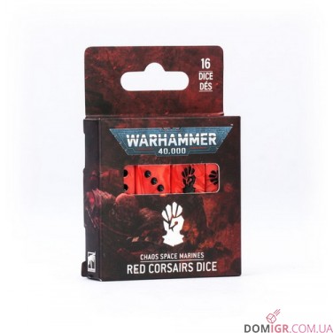 Red Corsairs Dice Set