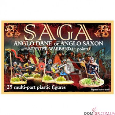 SAGA Anglo Dane or Anglo Saxon Starter Warband (4 points) - Plastic
