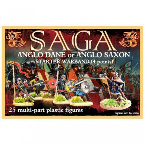 SAGA Anglo Dane or Anglo Saxon Starter Warband (4 points) - Plastic