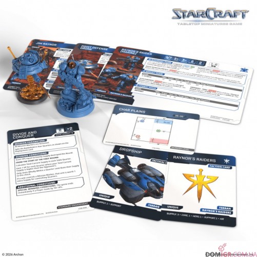 Jim Raynor & Point Defense Drone - Terran Hero Expansion Set - StarCraft The Miniatures Game