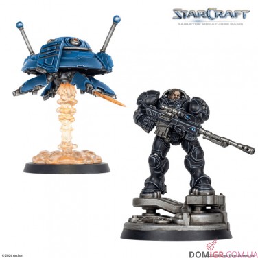 Jim Raynor & Point Defense Drone - Terran Hero Expansion Set - StarCraft The Miniatures Game
