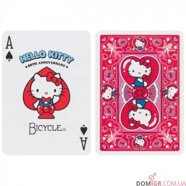 Купить Карты Bicycle Hello Kitty 50th Anniversary Карты Bicycle Hello Kitty 50th Anniversary