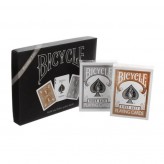 Карты Bicycle Prestige Line Set 2 Decks Gold & Silver Купить Карты Bicycle Prestige Line Set 2 Decks Gold & Silver (Аксессуары для настольных игр)
