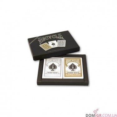Купить Карты Bicycle Prestige Line Set 2 Decks Gold & Silver Карты Bicycle Prestige Line Set 2 Decks Gold & Silver