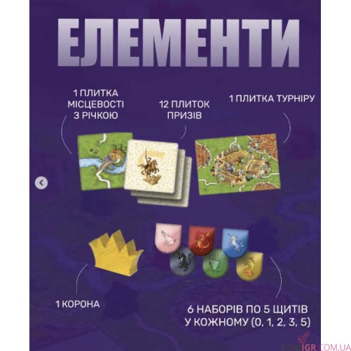 Carcassonne: Турніри та щити (доп. № 6)