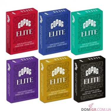 Карти COPAG Elite Jumbo Plastic - Playing Cards (колір в асортименті)