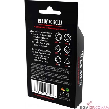 Купить Dungeons & Dragons — Official Dice Set Dungeons & Dragons — Official Dice Set
