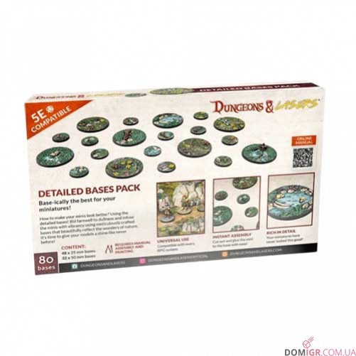 Dungeons & Lasers — Detailed Bases Pack