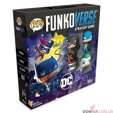 Funkoverse Strategy Game: DC Comics 100 4-Pack