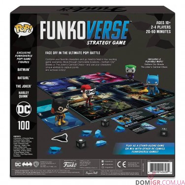 Funkoverse Strategy Game: DC Comics 100 4-Pack