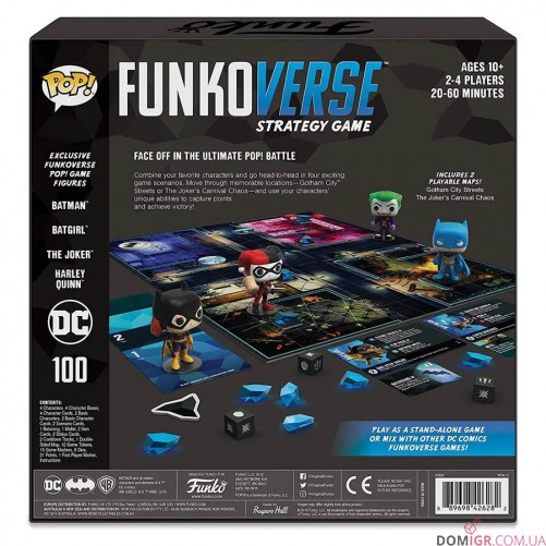 Funkoverse Strategy Game: DC Comics 100 4-Pack