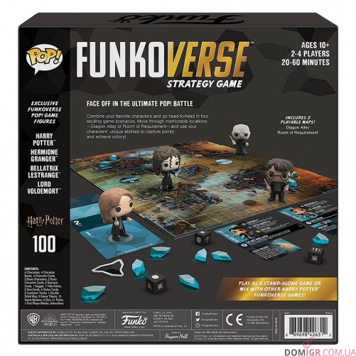 Funkoverse Strategy Game: Harry Potter 100 4-Pack