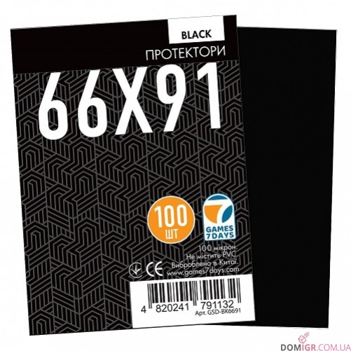 Протекторы G7D 66x91 мм (BLACK)